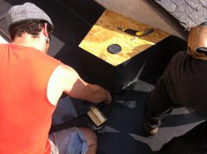 Remplacement d'une membrane EPDM en toiture terrasse